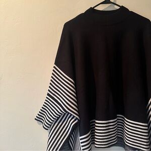 Patrizia Luca Mock Poncho Sweater